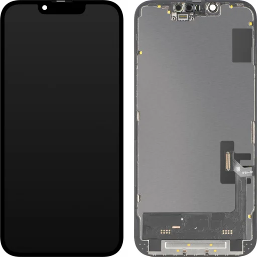 LCD Displej Modul MP pre Apple iPhone 14, Soft OLED FHD 120Hz IC prenosná verzia, Aftermarket, čierny - 1
