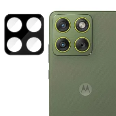 Techsuit - Ochranné sklo na celý fotoaparát - Motorola Edge 70 - Čierne tvrdené sklo