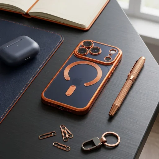 iPhone 17 Pro Max Electro Mag Cover MagSafe kompatibilné oranžové puzdro - 3
