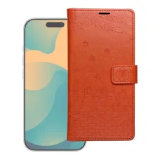 Hnedé puzdro s mačkou pre Xiaomi Redmi Note 15 Pro 4G