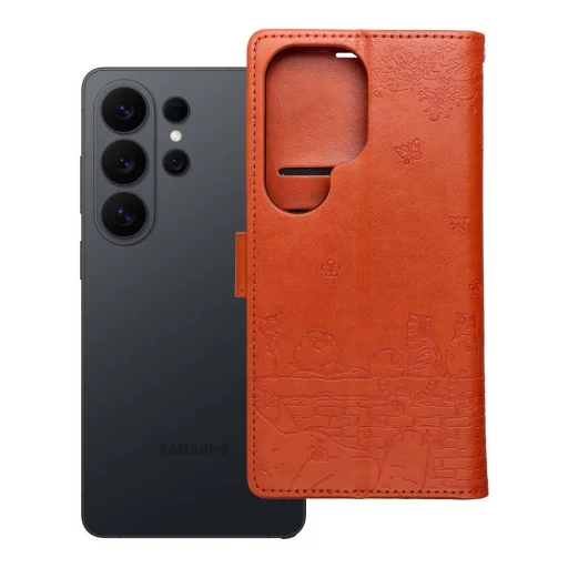 Hnedé puzdro s mačkou pre Xiaomi Redmi Note 15 Pro 4G - 2
