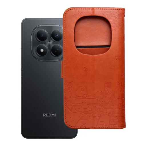 Xiaomi Redmi Note 15 Pro+ Plus 5G hnedé puzdro s mačkou - 8