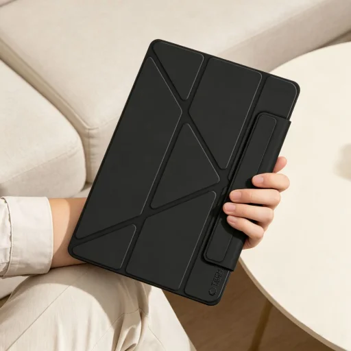 iPad 10.9 2022 / iPad 11 2025 Tech-Protect SC Pen Origami čierne puzdro - 7