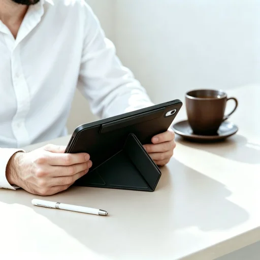 iPad 10.9 2022 / iPad 11 2025 Tech-Protect SC Pen Origami čierne puzdro - 8