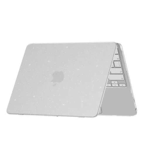 MacBook Neo 13 2026 Tech-Protect SmartShell trblietavé priehľadné puzdro - 4