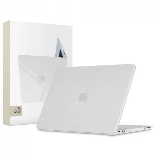 MacBook Neo 13 2026 Tech-Protect SmartShell trblietavé priehľadné puzdro - 1