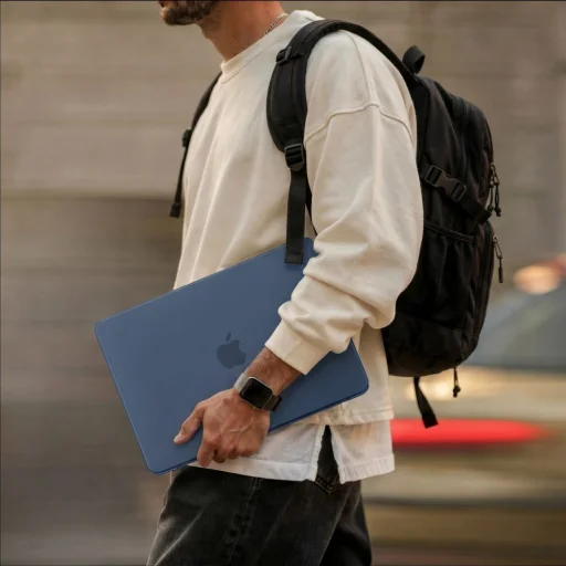 MacBook Neo 13 2026 Tech-Protect Softshell matné indigovo modré puzdro - 5