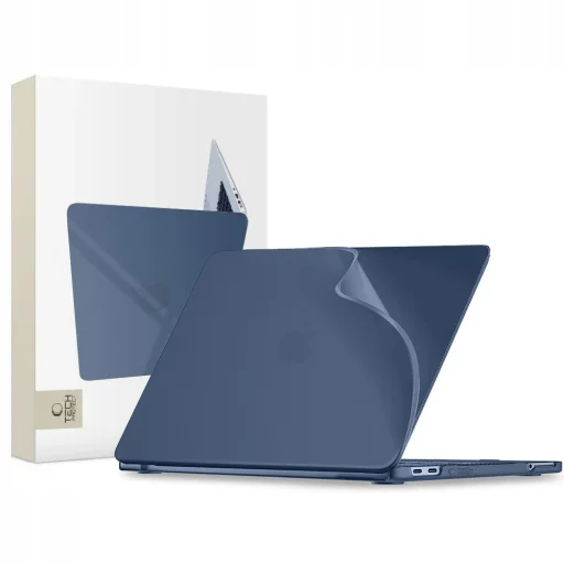 MacBook Neo 13 2026 Tech-Protect Softshell matné indigovo modré puzdro - 1