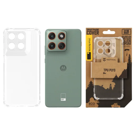 Tactical TPU Plyo puzdro pre Motorola Edge 70 Fusion priehľadné - 3
