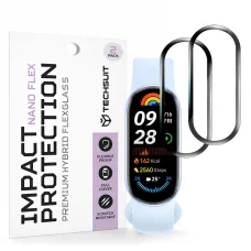 Techsuit - Nano Flex (2 ks) - Xiaomi Mi Band 9 / 9 NFC - čierne ochranné sklo