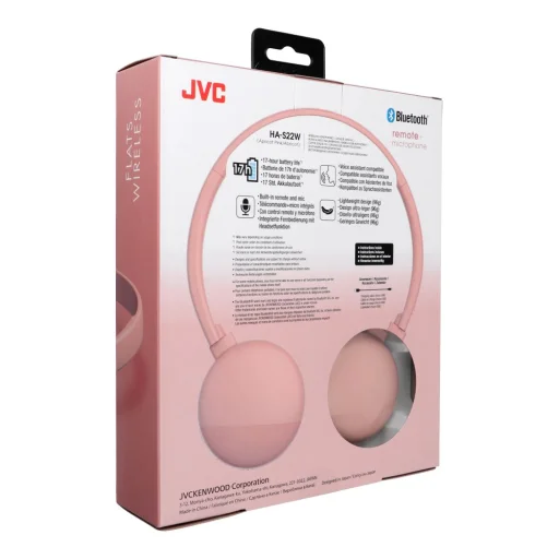 JVC HA S22W bezdrôtové slúchadlá ružové - 5