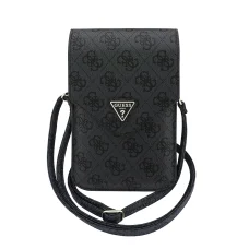 Guess - Univerzális Fliptok Triangle 4G (GUCWB2P4BLTRK) - Állítható pánt, öko-bőr, Kétrétegű - Fekete, tok