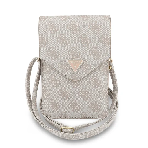 Guess - Universal Wallet Triangle 4G (GUCWB2P4BLTRP) - Állítható pánt, Öko-bőr, Két réteg - Rózsaszín fliptok - 1