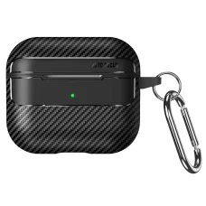 Čierne puzdro Techsuit CarbonFiber pre AirPods Pro 3