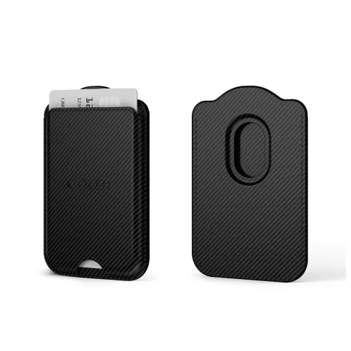 Univerzálny magnetický držiak na karty MagSafe Tech-Protect CH02 MagWallet karbón - 3