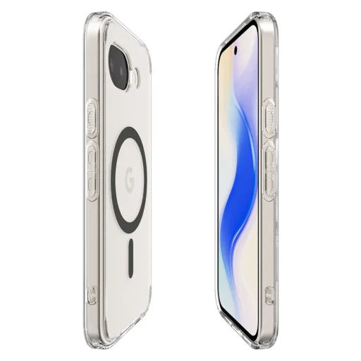 Spigen - Ultra Hybrid MagSafe (ACS11277) - Google Pixel 10a - Clear Graphite puzdro - 4