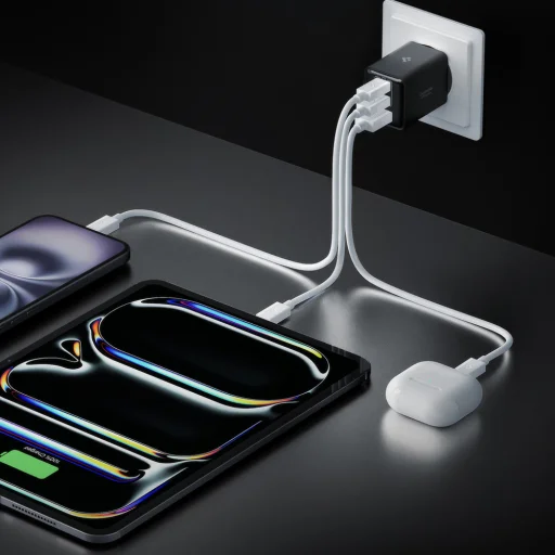 Spigen - Sieťová nabíjačka Essential EE473EU (ACH09465) - USB, 2x Type-C, Rýchle nabíjanie, Quantum Boost, 47W - Čierna - 6