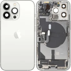 Zadný kryt batérie so stredovým rámom pre Apple iPhone 13 Pro, Kompletné diely, Strieborná, Vysoká kvalita (Grade A)