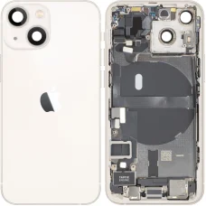 Kryt batérie so stredovým rámom pre Apple iPhone 13 mini, kompletné diely, Starlight, použitý (trieda A)