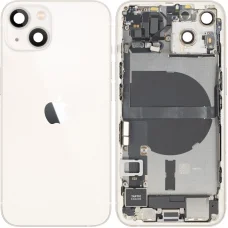 Zadný kryt batérie so stredovým rámom pre Apple iPhone 13, kompletné diely, Hviezdna biela, Recyklovaný (Trieda A)
