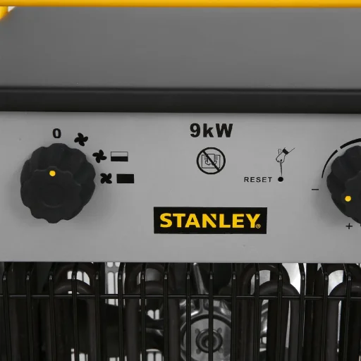 Stanley ST-09-400-E hordozható ventilátoros ipari fűtőtest, 4500W/9000W, IPX4 védelem - 1