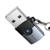Hoco UA46B USB A - USB C OTG adaptér sivý thumbnail
