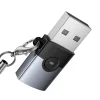 Hoco UA46B USB A - USB C OTG adaptér sivý thumbnail