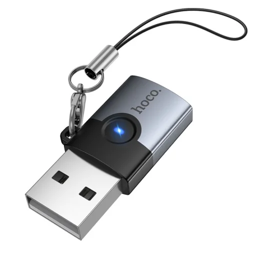 Hoco UA46B USB A - USB C OTG adaptér sivý - 2