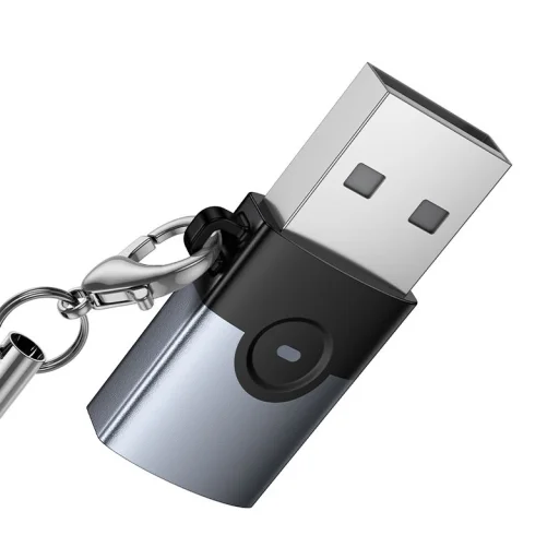 Hoco UA46B USB A - USB C OTG adaptér sivý - 6