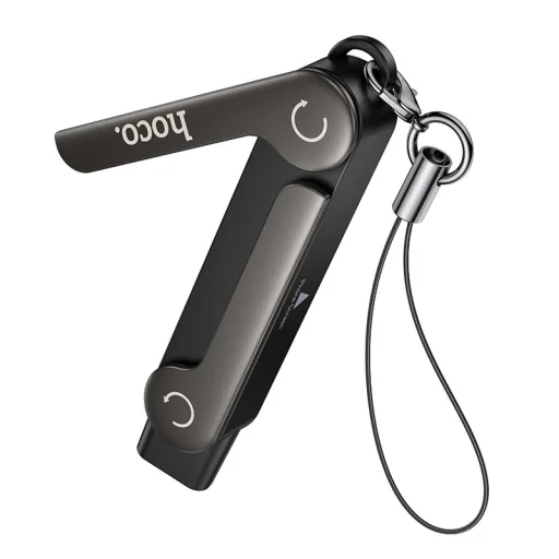 Hoco UA47A USB-C - USB-C adaptér s držiakom, max. 240 W, čierny - 2