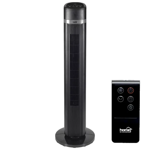 Home TWFR 100 oszlopventilátor, 45 W, 100 cm, 3 fokozat, 85°-os oszcillálás, távirányító, fekete, - 1