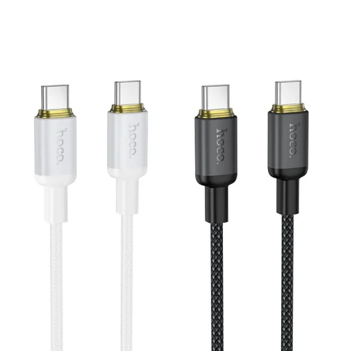 Hoco X128 Benefit USB-C - USB-C kábel 3A 60W 1 m čierny - 4