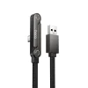 Kábel USB-A na USB-C 3A s držiakom Hoco U150 Exquisite 1,2 m čierny thumbnail