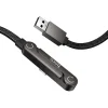 Kábel USB-A na USB-C 3A s držiakom Hoco U150 Exquisite 1,2 m čierny thumbnail