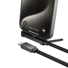 Hoco U150 Exquisite USB-C–USB-C PD 60W kábel s držiakom 1,2 m čierny thumbnail