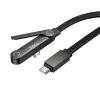 Hoco U150 Exquisite USB-C–USB-C PD 60W kábel s držiakom 1,2 m čierny thumbnail