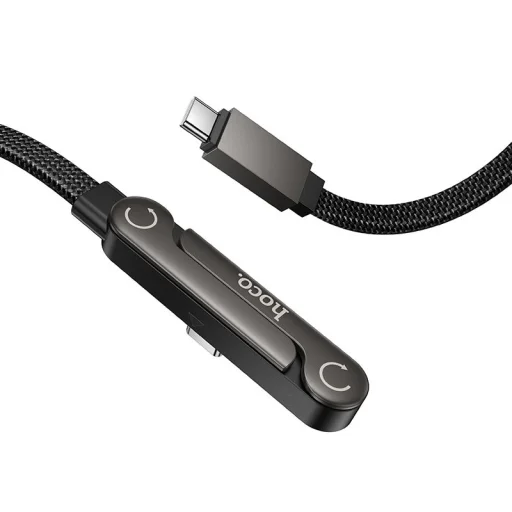 Hoco U150 Exquisite USB-C–USB-C PD 60W kábel s držiakom 1,2 m čierny - 3