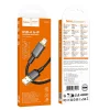 Hoco X128 Benefit čierny Lightning USB kábel 1 m 2,4 A thumbnail