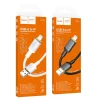 Hoco X128 Benefit čierny Lightning USB kábel 1 m 2,4 A thumbnail