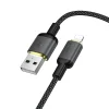 Hoco X128 Benefit čierny Lightning USB kábel 1 m 2,4 A thumbnail