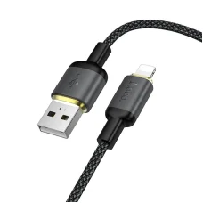Hoco X128 Benefit čierny Lightning USB kábel 1 m 2,4 A