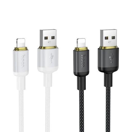 Hoco X128 Benefit čierny Lightning USB kábel 1 m 2,4 A - 4