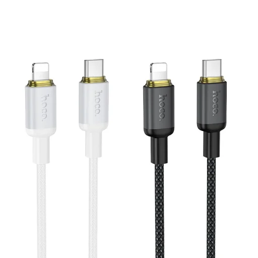 Hoco X128 Benefit čierny Lightning USB kábel 2 m 30 W - 4