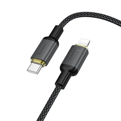 Hoco X128 Benefit čierny Lightning USB kábel 2 m 30 W - 1