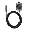 Hoco USB-C - USB-C kábel PD100W s bezdrôtovým nabíjaním pre Apple Watch 1,2 m čierny thumbnail