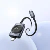 Hoco USB-C - USB-C kábel PD100W s bezdrôtovým nabíjaním pre Apple Watch 1,2 m čierny thumbnail