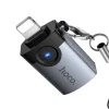 Hoco UA46 Victory Lightning – USB-A OTG adaptér sivý thumbnail
