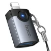 Hoco UA46 Victory Lightning – USB-A OTG adaptér sivý thumbnail