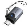 Hoco UA46C sivý USB-C - USB-A OTG adaptér thumbnail