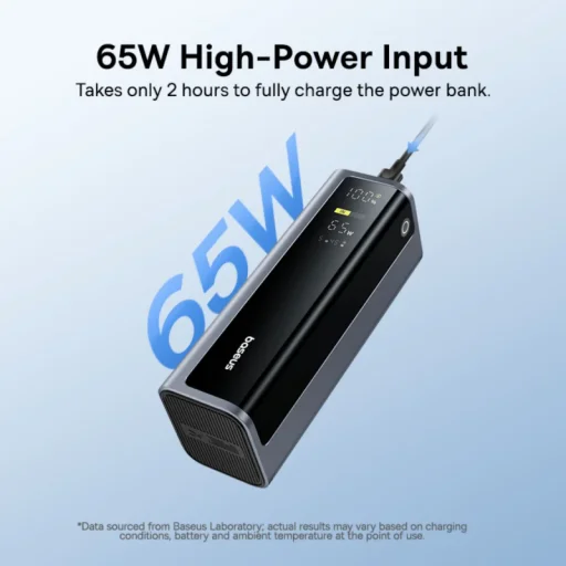Powerbanka Baseus EnerGeek GP12, 20800mAh, 145W, QC + PD, Sivá P10082109813-00 - 5